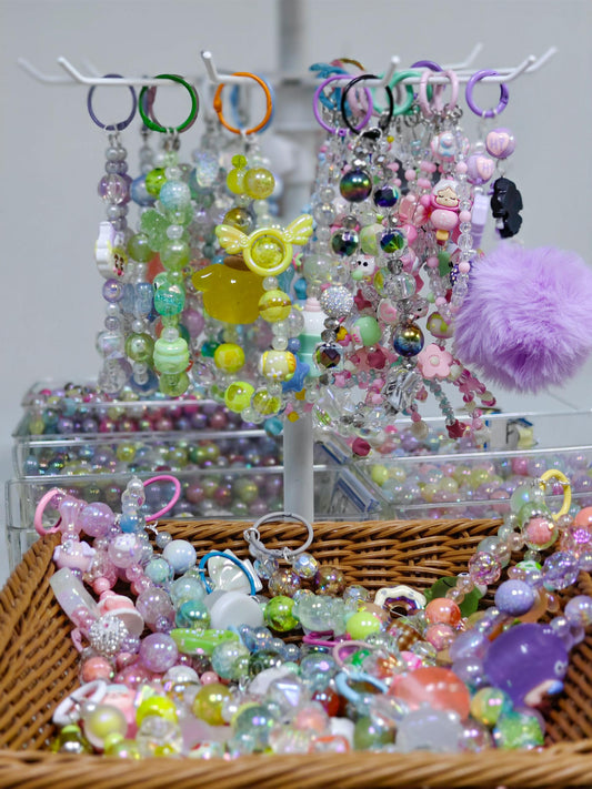 live  packing   Beads and  Keychain Phone Chain Bag Chain Mystery Bags